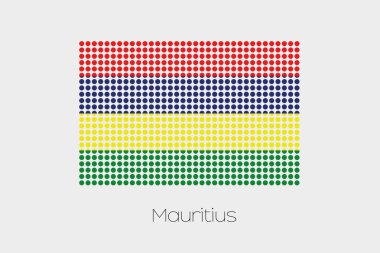 Mauritius bir bayrak çizimi