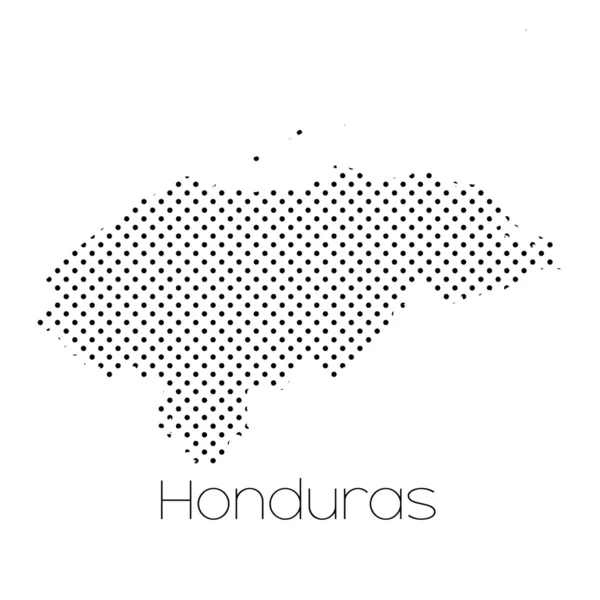 Map Country Honduras — Stock Vector