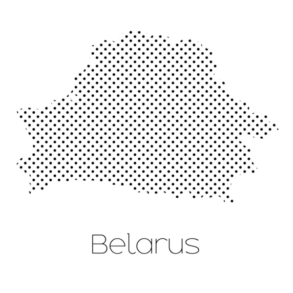 A Map of the country of Belarus