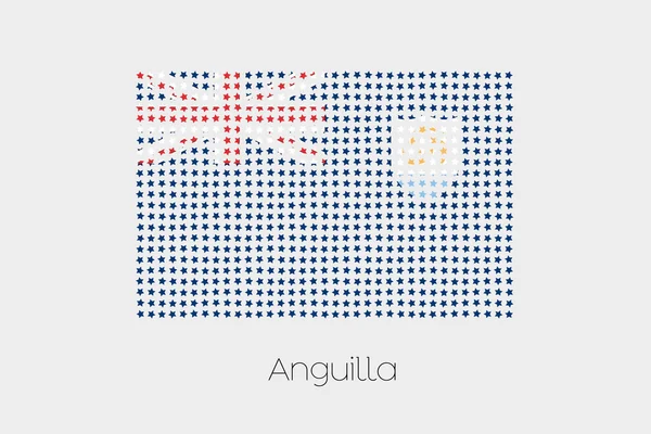Anguilla bir bayrak çizimi