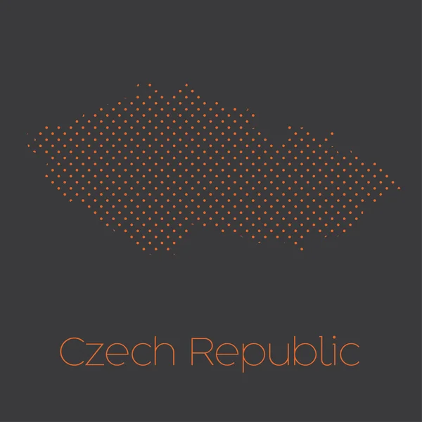 Mapie Kraju Republiki Czeskiej — Wektor stockowy