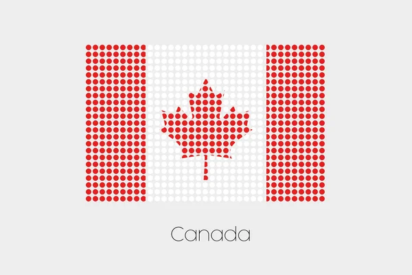 Een Illustratie Van Vlag Van Canada — Stockvector