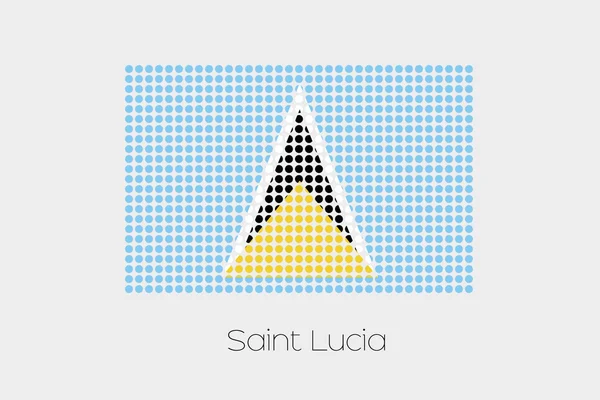Saint Lucia bir bayrak çizimi