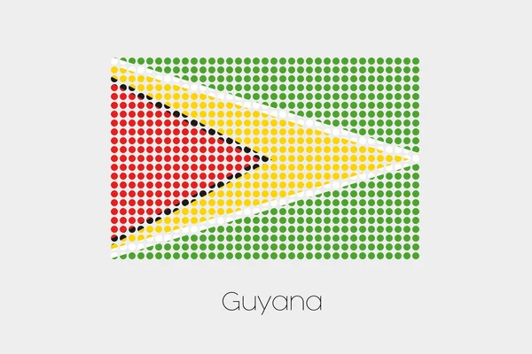 Una Ilustración Bandera Guyana — Archivo Imágenes Vectoriales