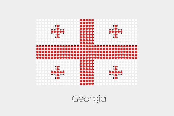Иллюстрация Флага Грузии — стоковый вектор