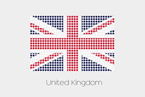 Una Bandiera Illustrazione Del Regno Unito — Vettoriale Stock