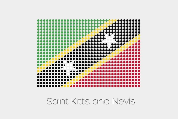 Saint Kitts ve Nevis bir bayrak çizimi