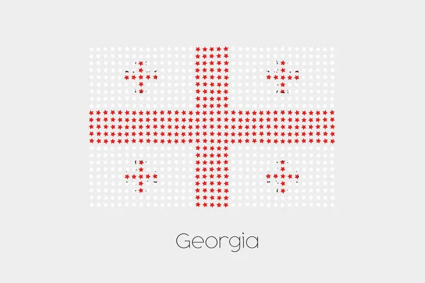 Flag Illustration Georgia — Stock Vector