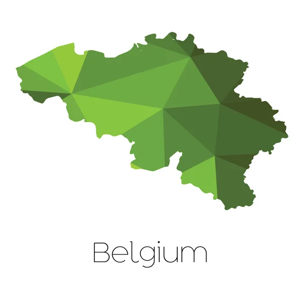 Eine Karte Des Belgischen Landes — Stockvektor