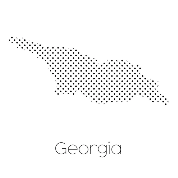 Map Country Georgia — стоковый вектор