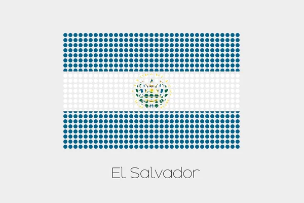 Flag Illustration Salvador — Stock Vector