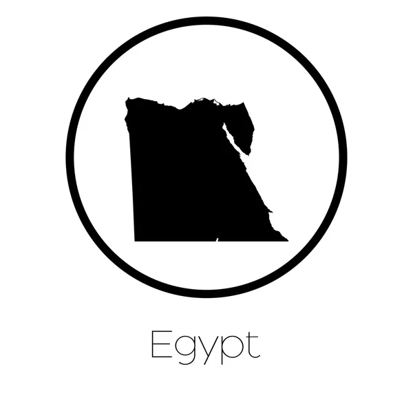 Map Country Egypt — Stock Vector