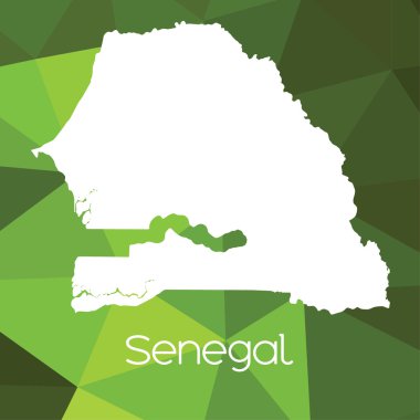 Senegal ülke Haritası