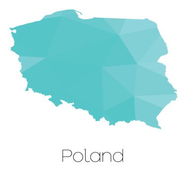 Polonya 'nın haritası.