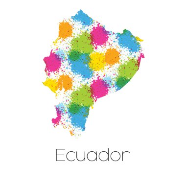 Ekvador ülkesinin haritası