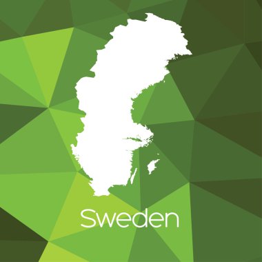 İsveç'in ülke Haritası