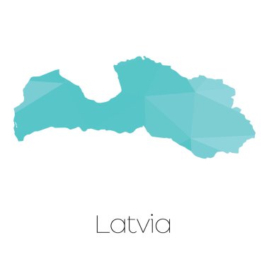 Letonya Ülke Haritası