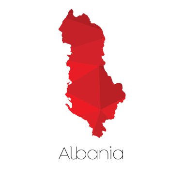 Arnavutluk ülke Haritası