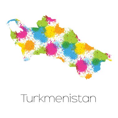 Türkmenistan ülke Haritası