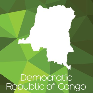 Demokratik Kongo Cumhuriyeti ülke Haritası