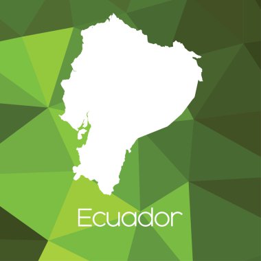 Ekvador ülkesinin haritası