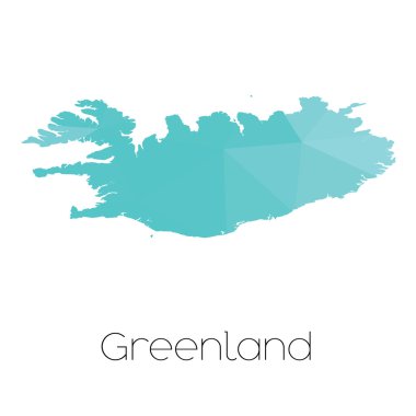 Grönland ülke Haritası