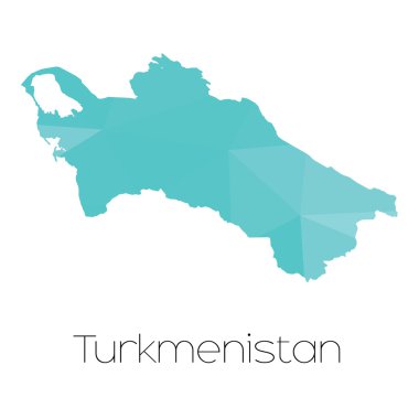 Türkmenistan ülke Haritası