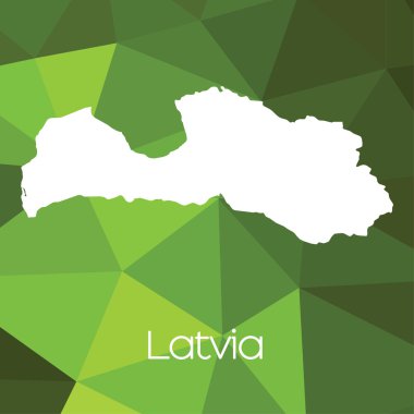 Letonya Ülke Haritası