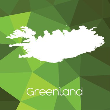 Grönland ülke Haritası
