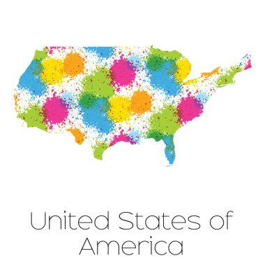 Amerika Birleşik Devletleri ülke Haritası