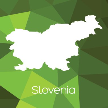 Ülke Slovenya haritası