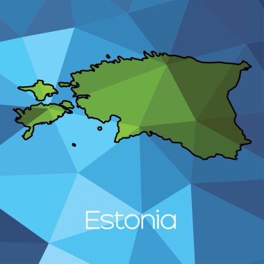 Ülke Estonya Haritası