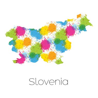 Ülke Slovenya haritası