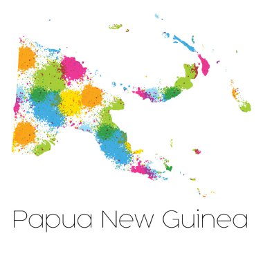 Ülke Papua Yeni Gine Haritası