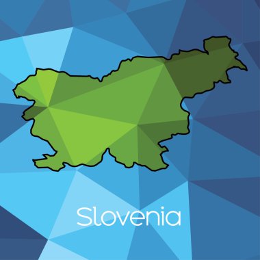Ülke Slovenya haritası
