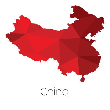 Çin ülkesinin haritası.