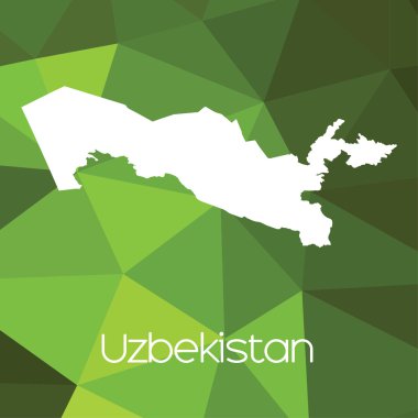 Özbekistan'ın ülke Haritası