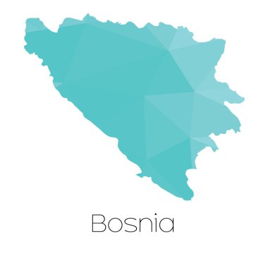 Bosna ülkenin Haritası