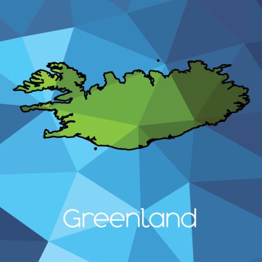 Grönland ülke Haritası