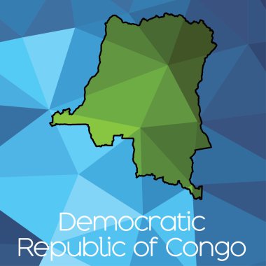 Demokratik Kongo Cumhuriyeti ülke Haritası