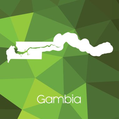 Gambiya ülke Haritası