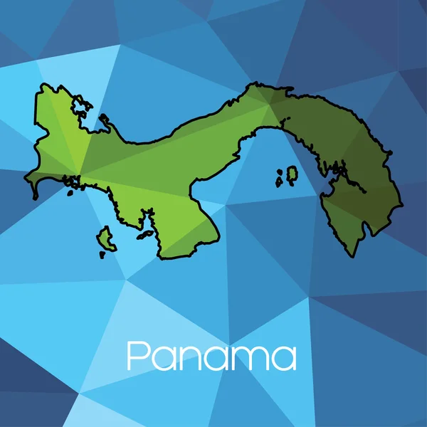 Une Carte Pays Panama — Photo