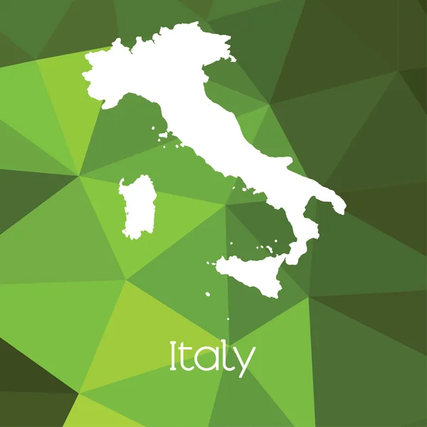 Mapa País Itália — Fotografia de Stock