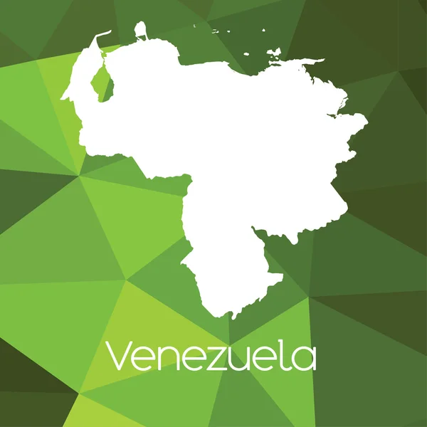Карта Країні Венесуела — стокове фото