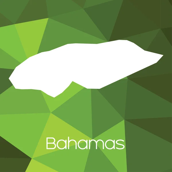 Map Country Bahamas — Stock Photo, Image