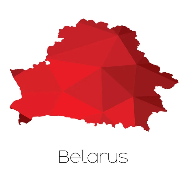 Una Mappa Del Paese Belarus — Foto Stock