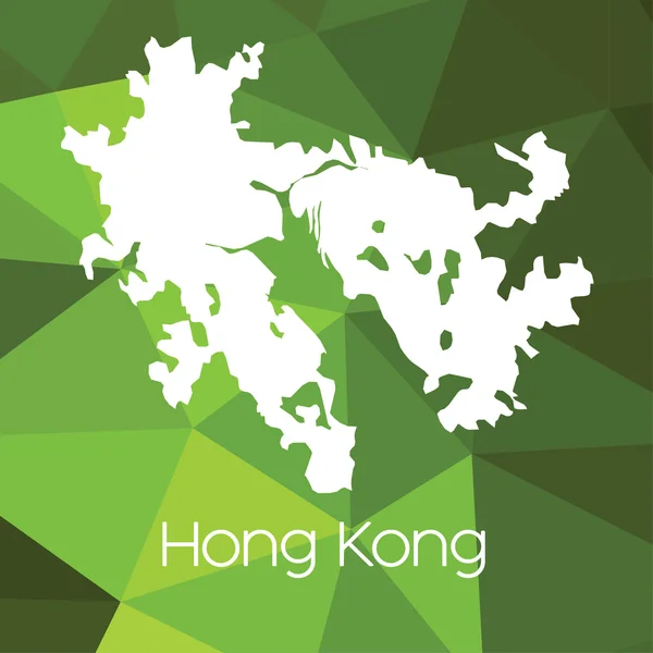 Map Country Hong Kong — Stock Photo, Image