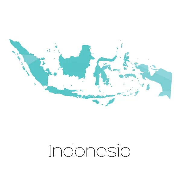 Χάρτη Της Χώρας Της Ινδονησίας — Φωτογραφία Αρχείου