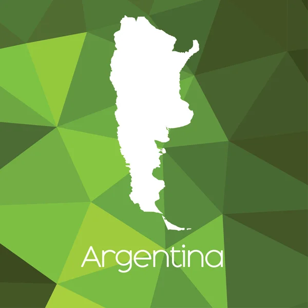 Mapa Del País Argentina —  Fotos de Stock
