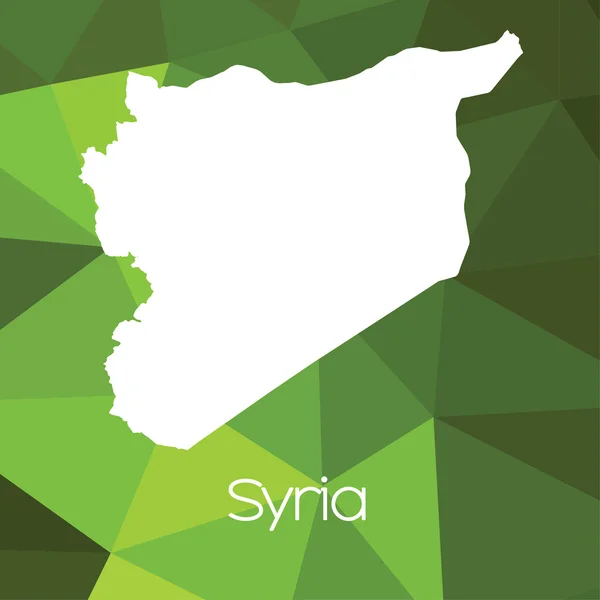 Map Country Syria — Stock Photo, Image